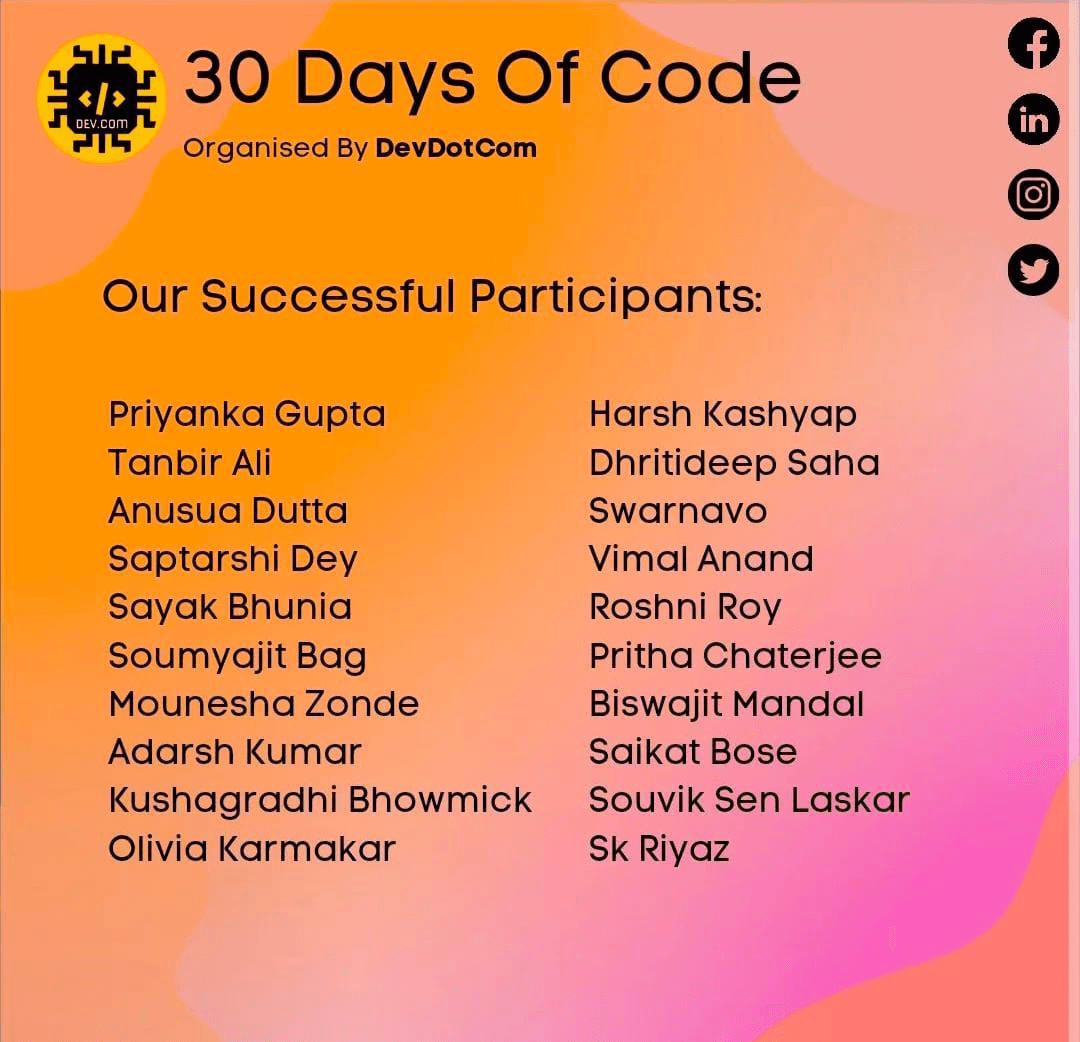30 Days of Code 2023 - Image 2